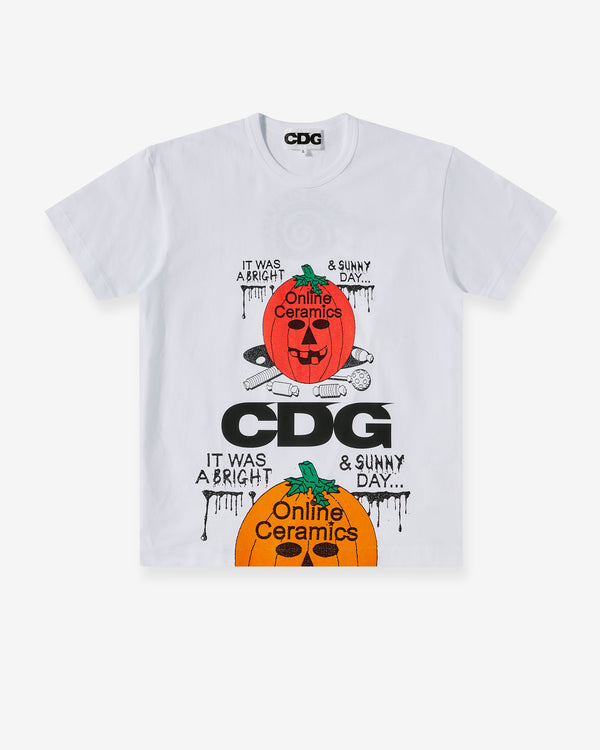 CDG - Online Ceramics Pumpkin T-Shirt - (White)