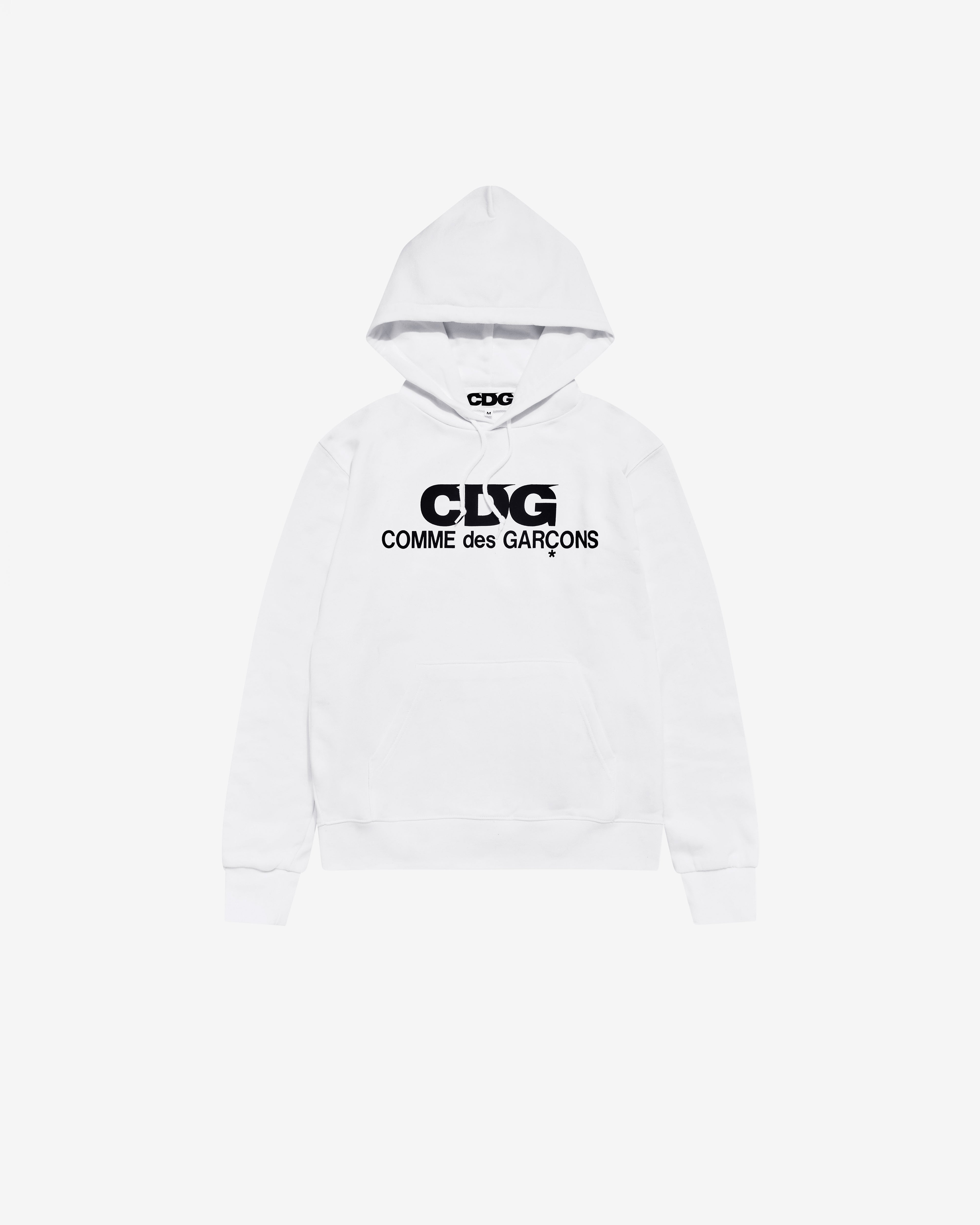 CDG: Logo Hooded Sweatshirt (White) | DSMNY E-SHOP