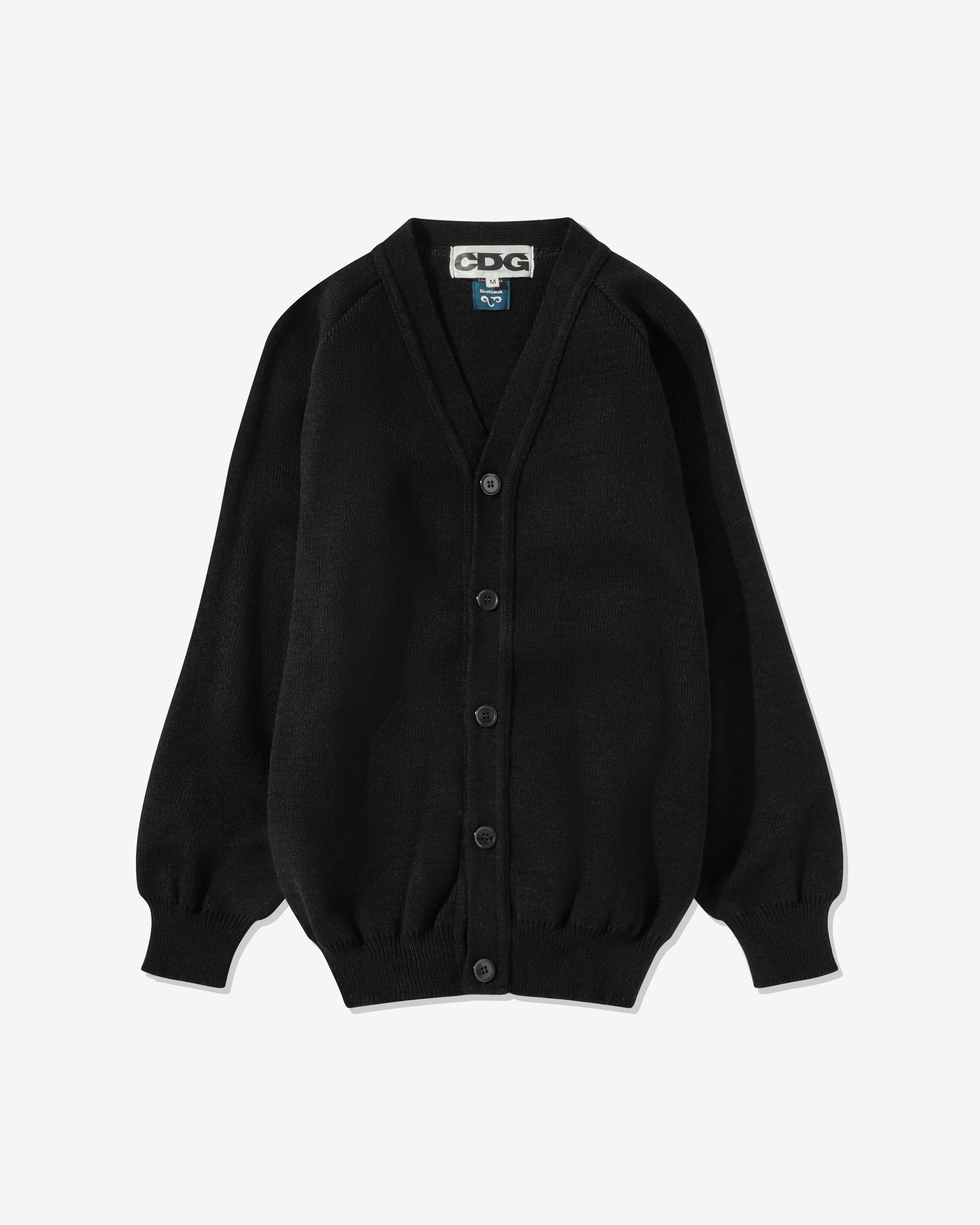 CDG: Logo School Cardigan (Black) | DSMNY E-SHOP