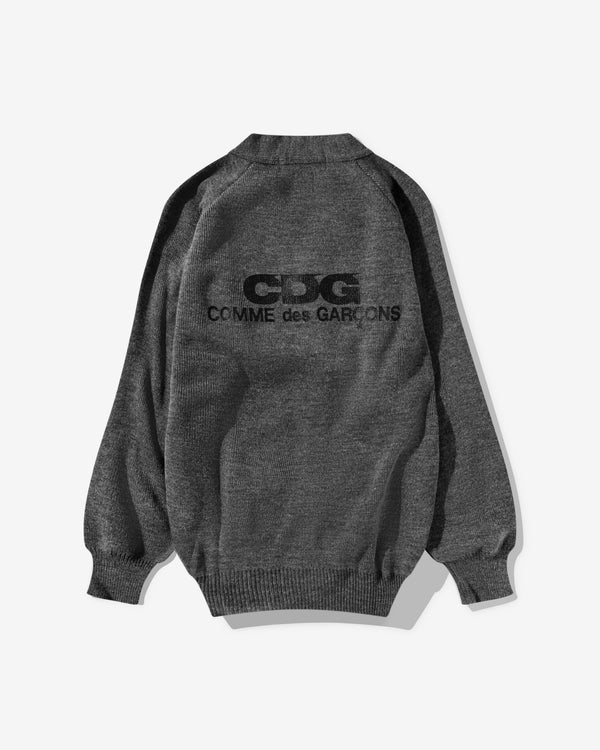 CDG - Logo School Cardigan - (Grey)