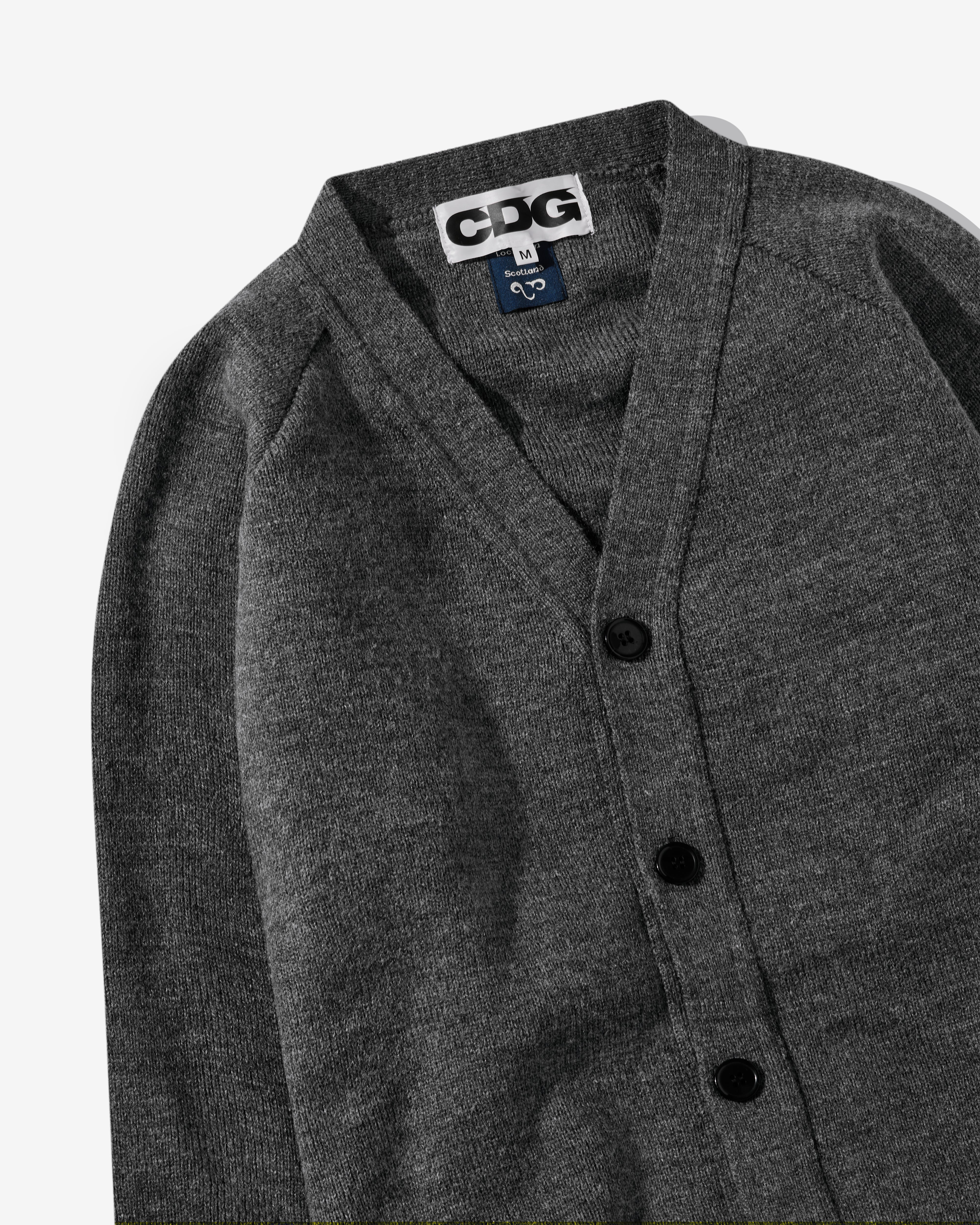 CDG: Logo School Cardigan (Grey) | DSMNY E-SHOP