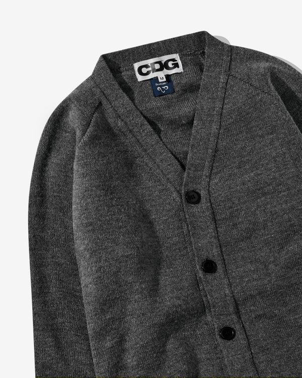 CDG - Logo School Cardigan - (Grey)