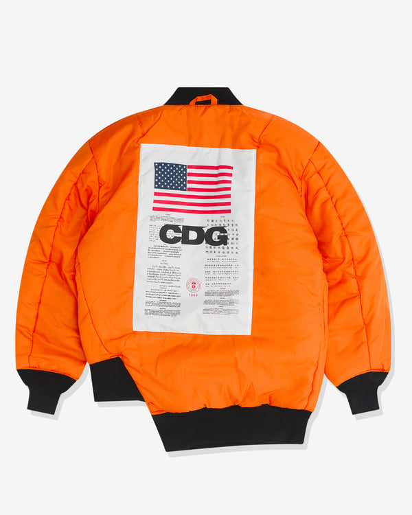CDG - Alpha Industries Reversible Bias MA-1 Jacket - (Black)