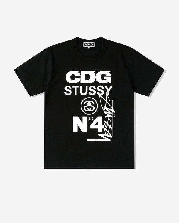 CDG - Stüssy Men's T-Shirt - (Black)