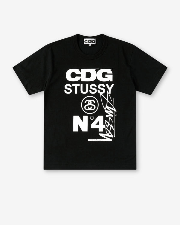 CDG - Stüssy Men's T-Shirt - (Black)