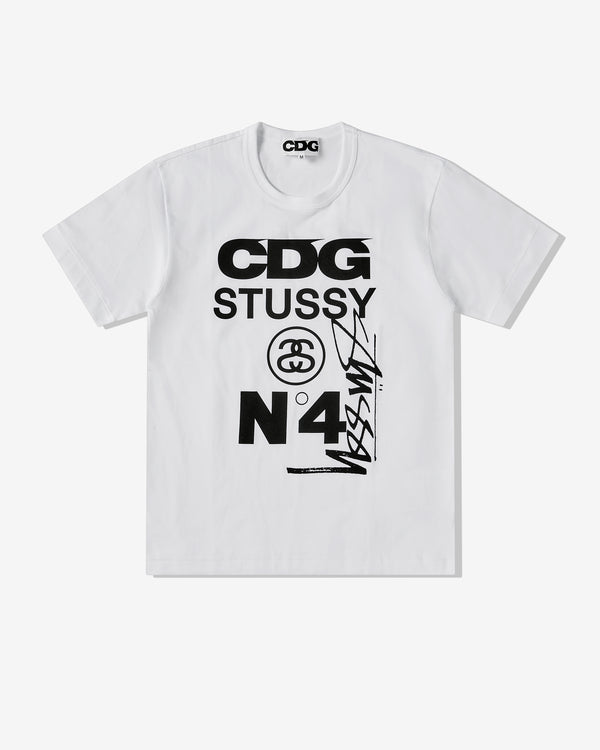 CDG - Stüssy T-Shirt - (White)