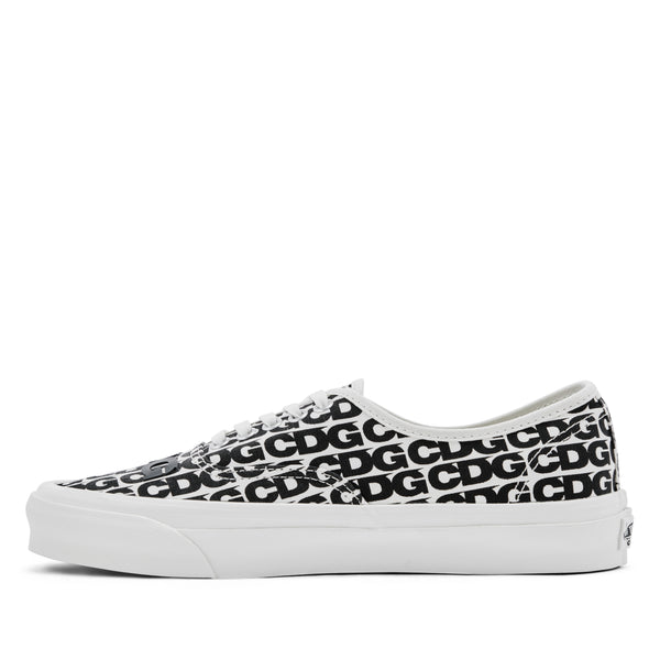 CDG - Men's Vans Message Authentic Sneakers - (White/Black)