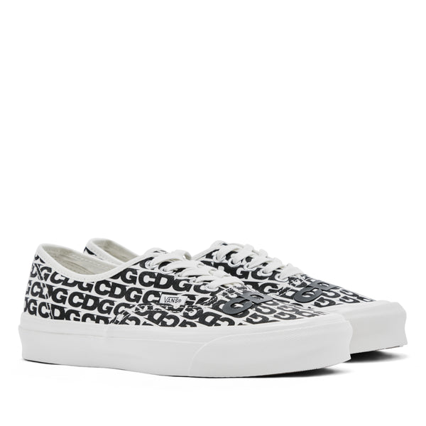 CDG - Men's Vans Message Authentic Sneakers - (White/Black)