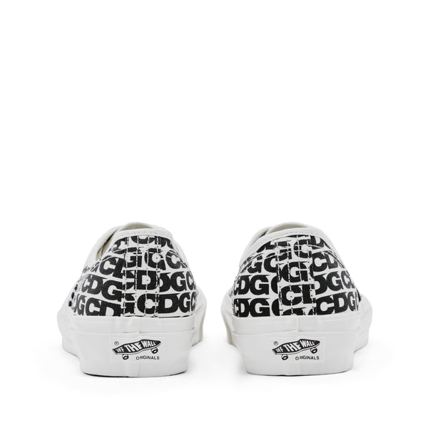 CDG - Men's Vans Message Authentic Sneakers - (White/Black)