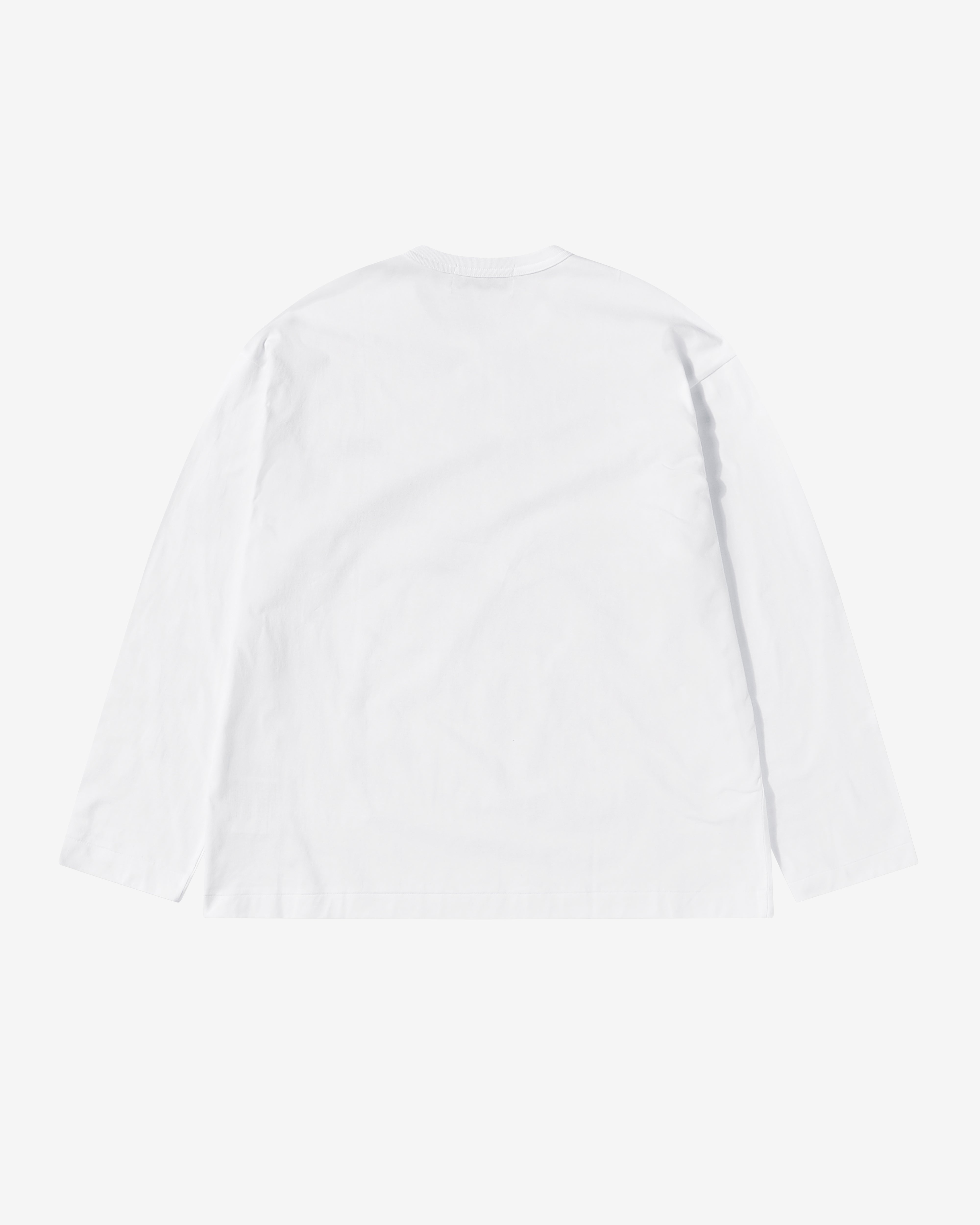 CDG: Small Logo Longsleeve T-Shirt (White) | DSMNY E-SHOP