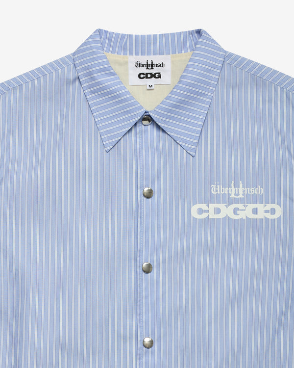 CDG - G-DRAGON Übermensch Striped Over Shirt - (Blue)