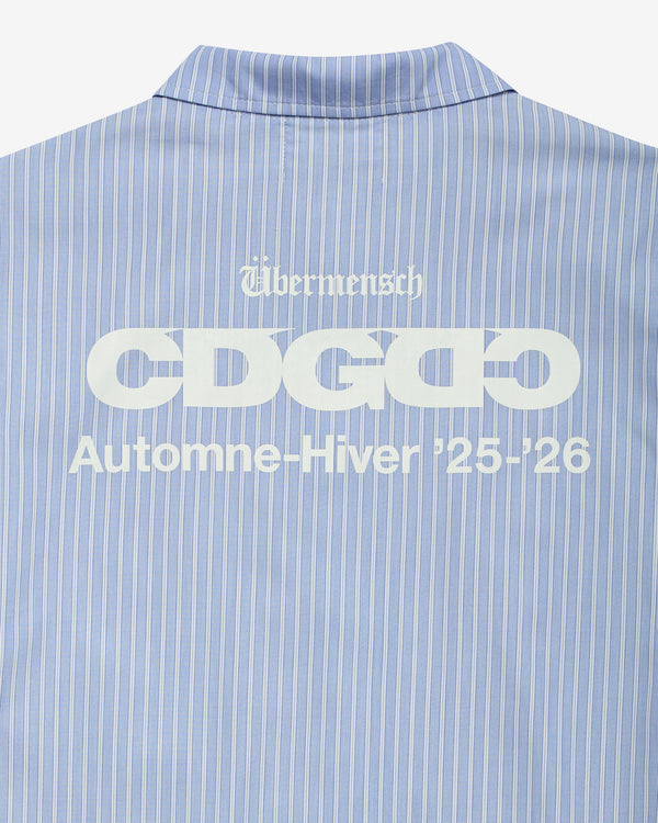 CDG - G-DRAGON Übermensch Striped Over Shirt - (Blue)