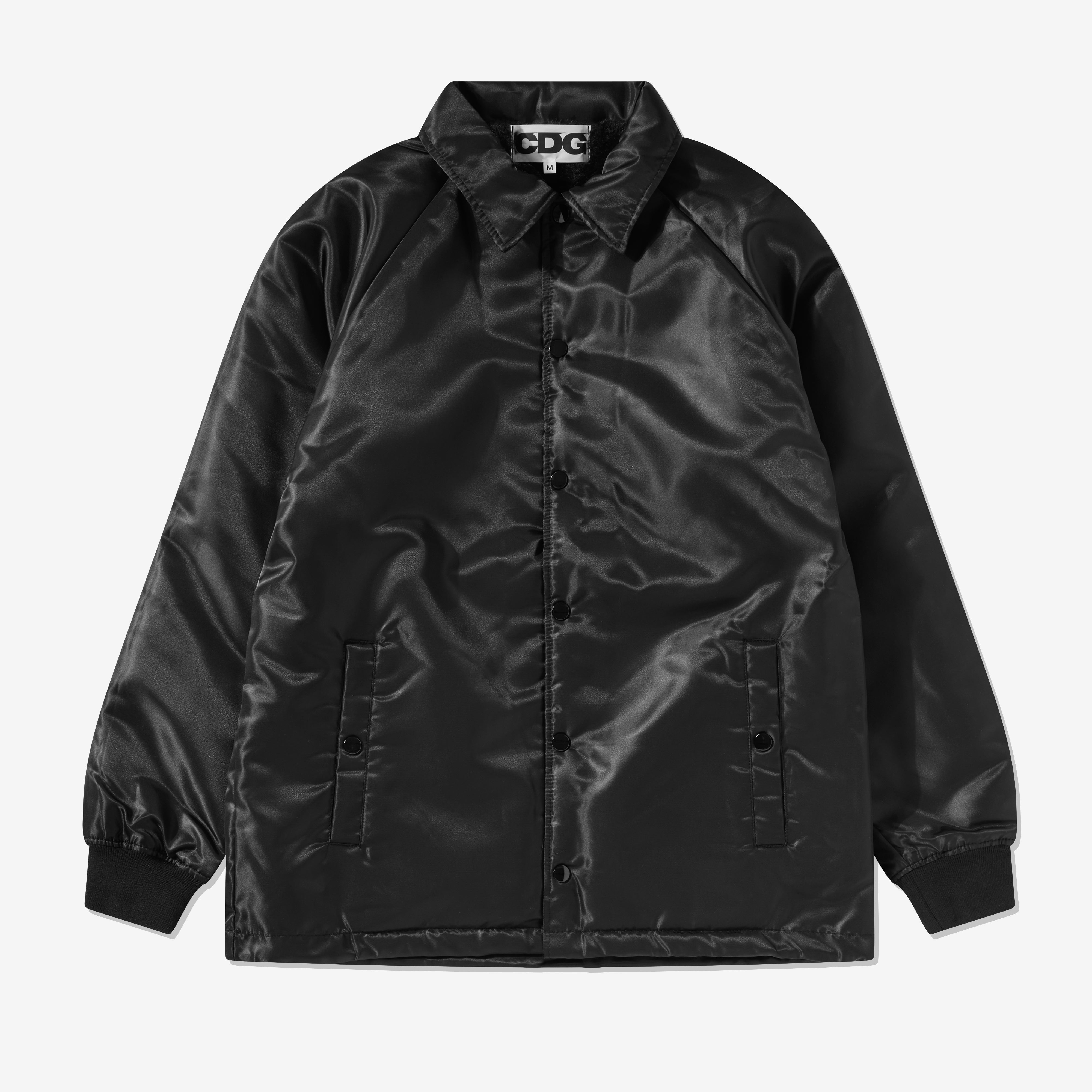 CDG: Faux Fur Coach Jacket (Black) | DSMNY E-SHOP