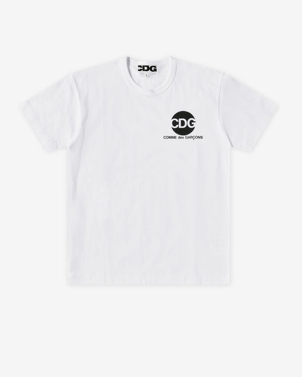 CDG - Circular Logo T-Shirt - (White)