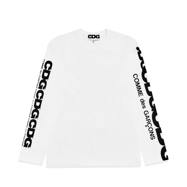 CDG - Long Sleeve T-Shirt - (White)