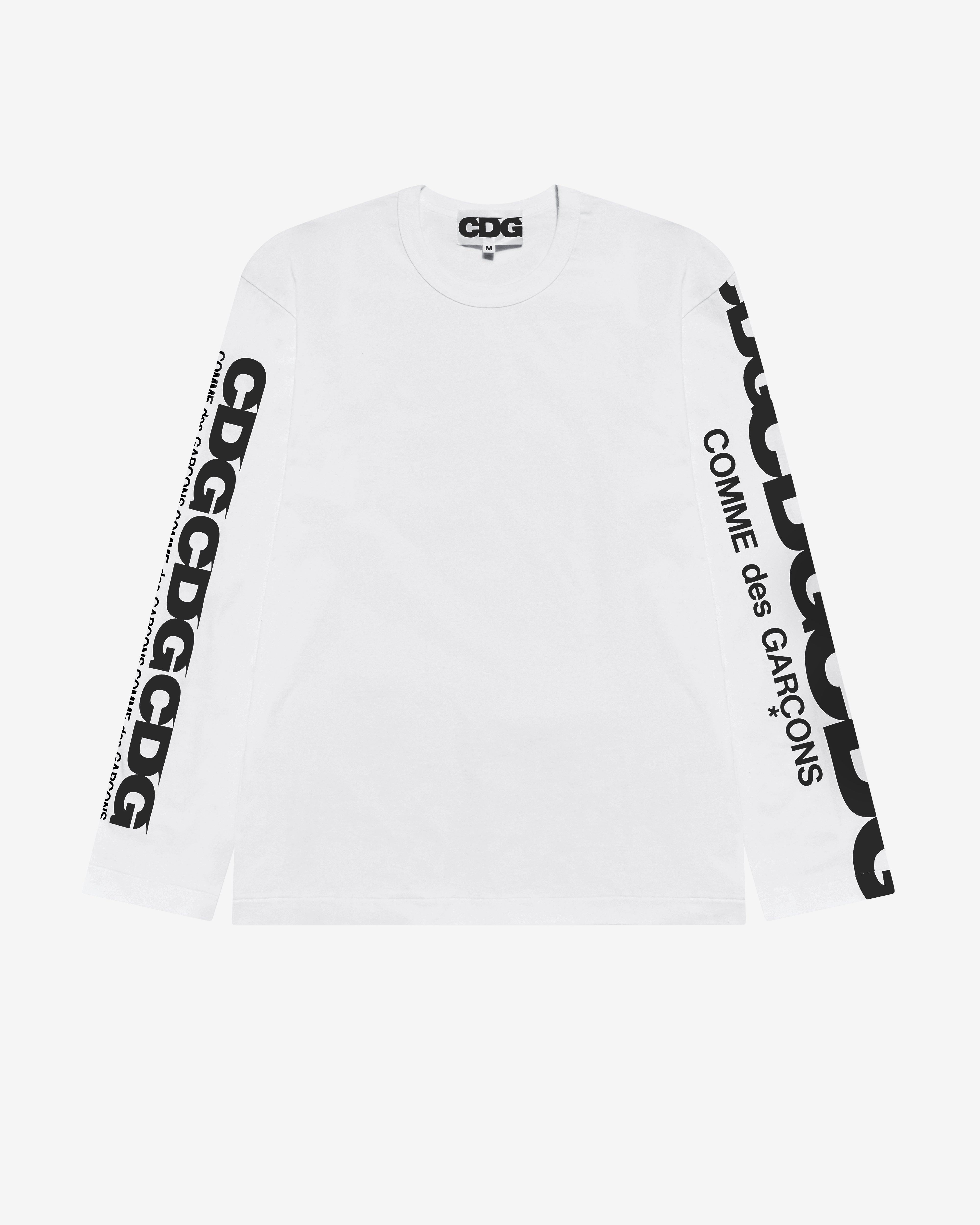 COMME des GARÇONS XL ホワイト長袖Tシャツ CDG: Long Sleeve T-Shirt (White) | DSMNY E-SHOP