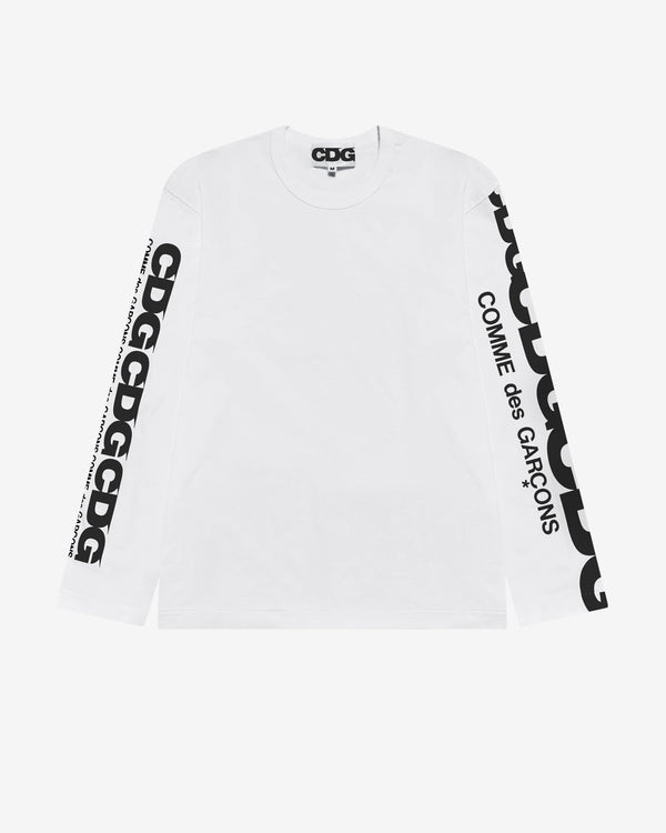 CDG - Long Sleeve T-Shirt - (White)