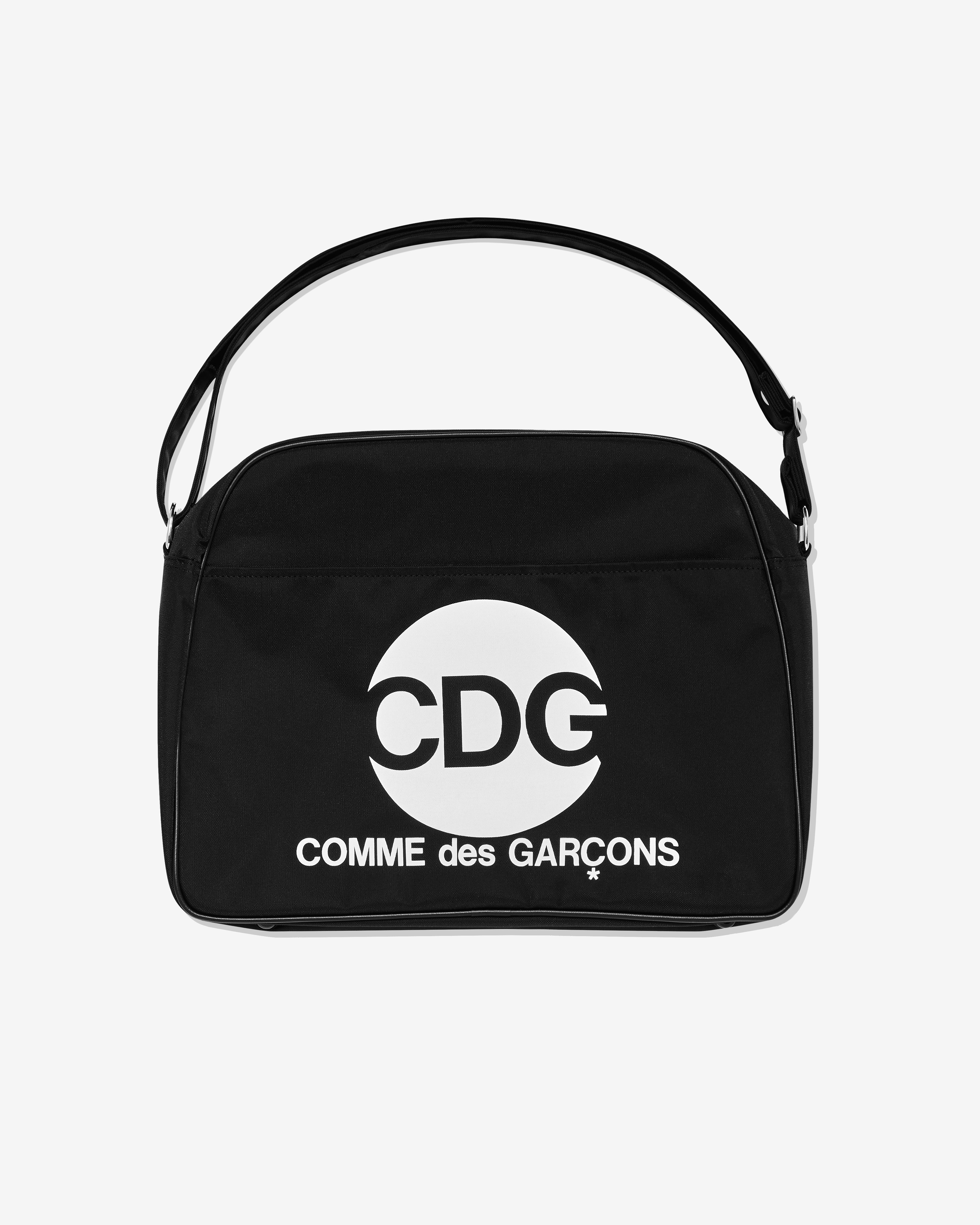CDG: Logo Shoulder Bag (Black) | DSMNY E-SHOP