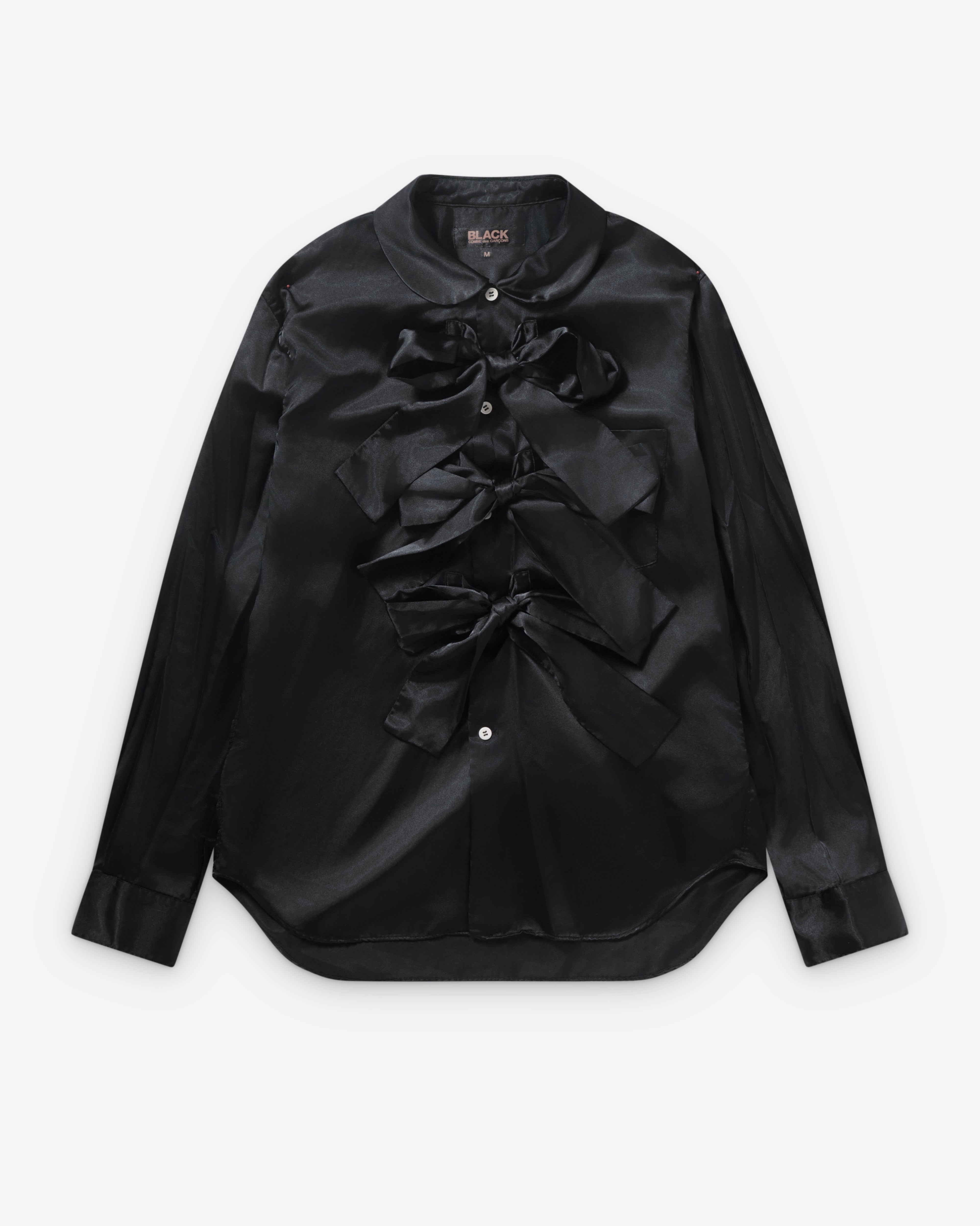トップス 21SS COMME des GARCONS Bow tie shirt BLK Black Comme des Garçons: Three Bow Shirt (Black) | DSMNY E-SHOP