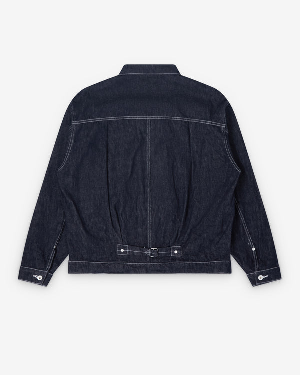 CDG Homme - Men's Denim Jacket - (Navy/White)