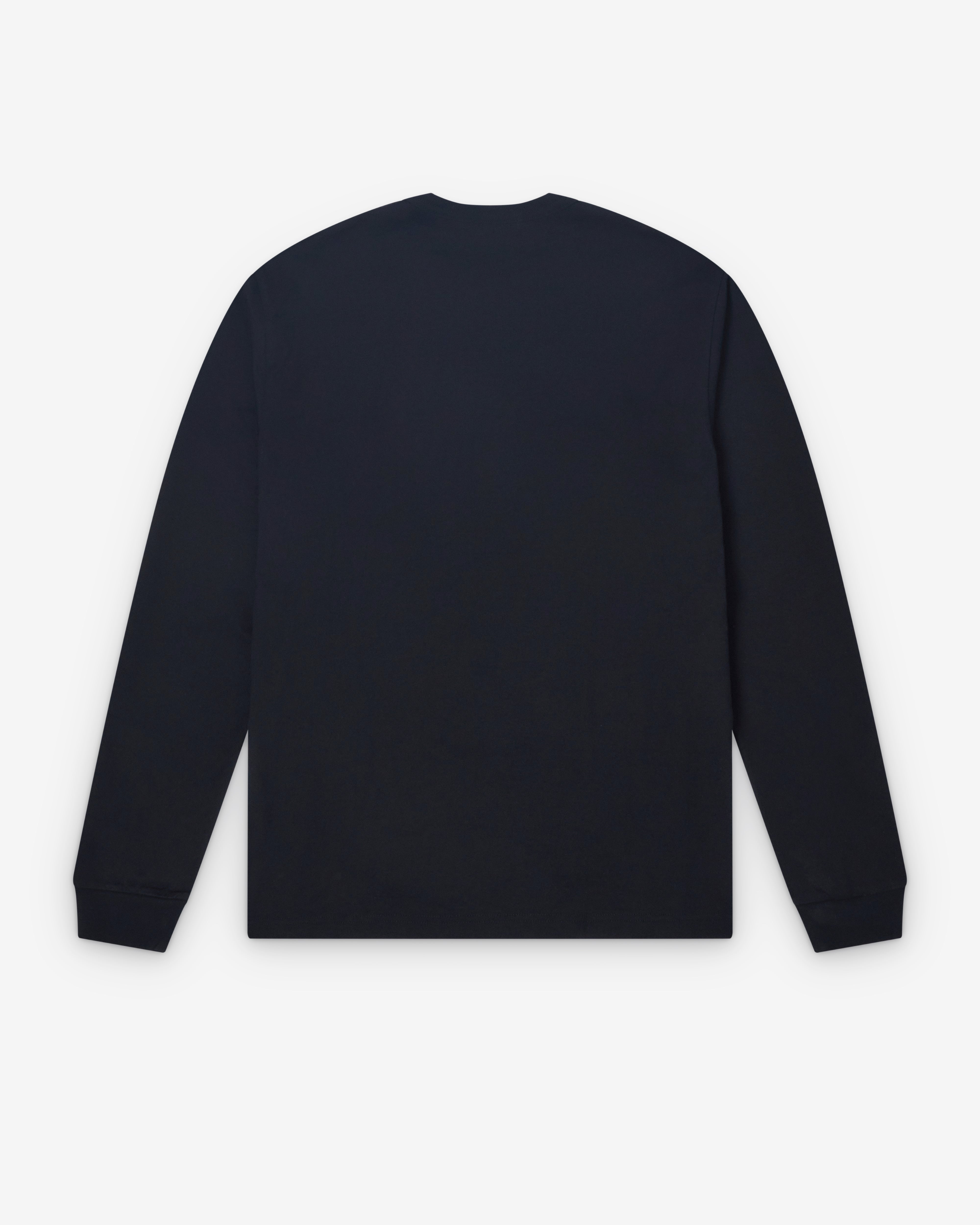 CDG Homme: Men's Long Sleeve Logo T-Shirt (Black) | DSMNY E-SHOP