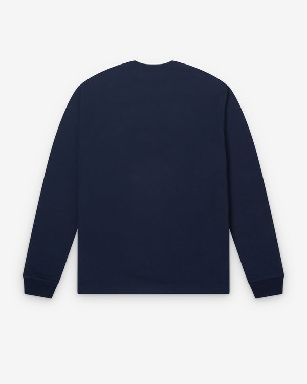 CDG Homme - Men's Long Sleeve Logo T-Shirt - (Navy)