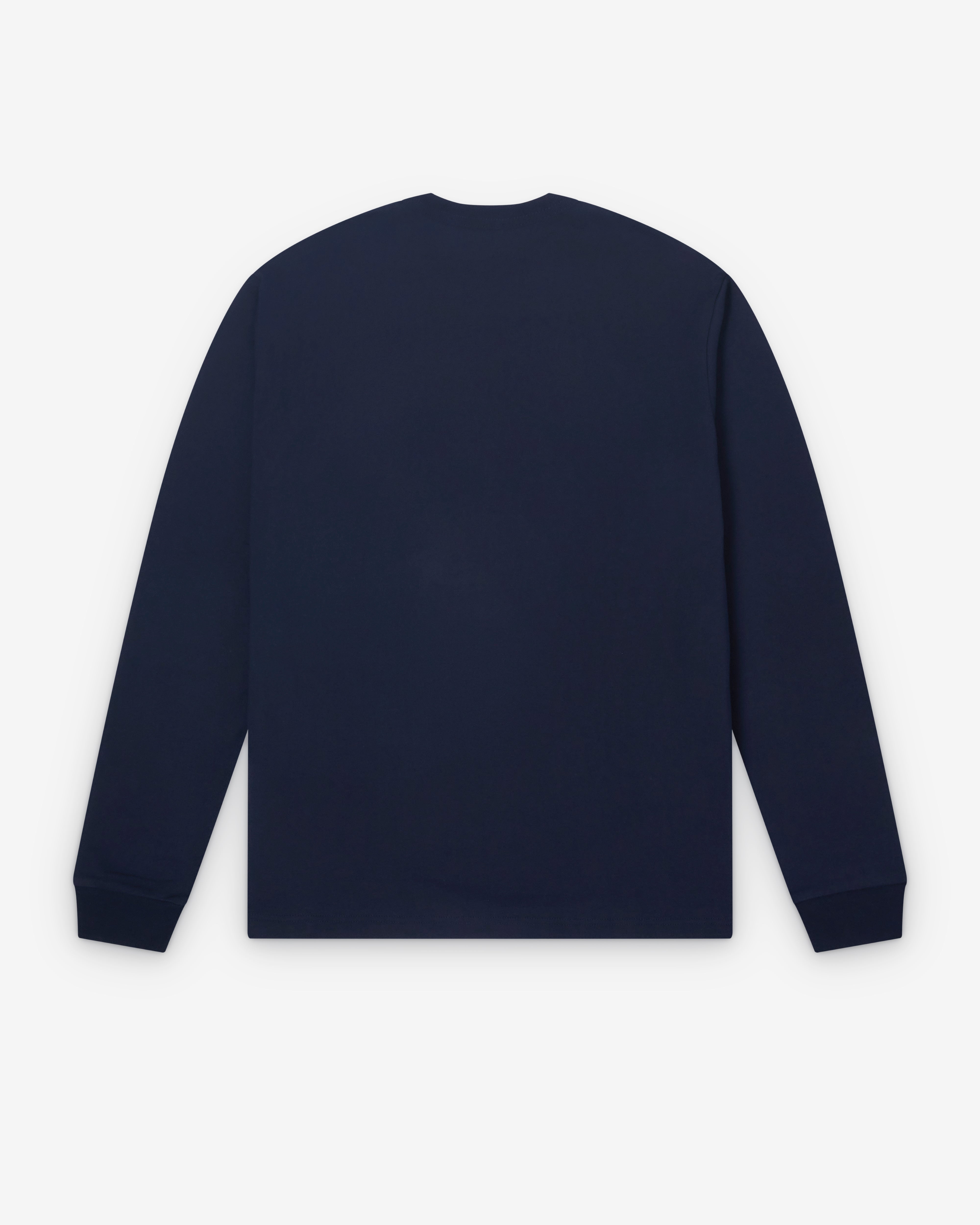 本日まで！最終価格　【2024ss】CDG HOMME カットソー　Mサイズ CDG Homme: Men's Long Sleeve Logo T-Shirt (Navy) | DSMNY E-SHOP