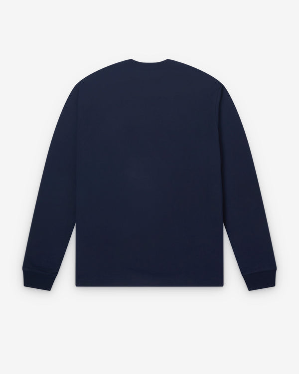 CDG Homme - Men's Long Sleeve Logo T-Shirt - (Navy)