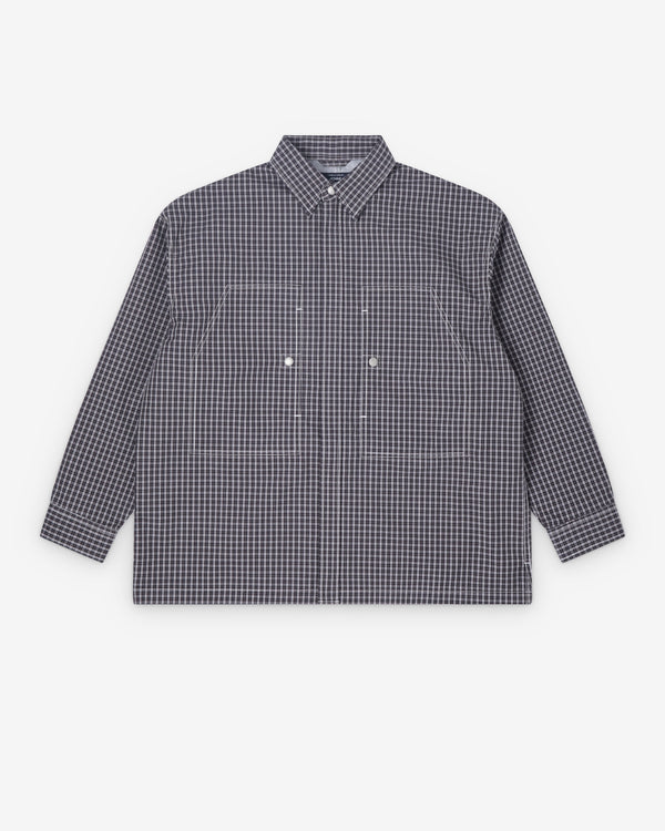 CDG Homme - Men's Check Utility Shirt - (Black/White/Charcoal)