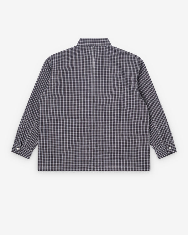CDG Homme - Men's Check Utility Shirt - (Black/White/Charcoal)