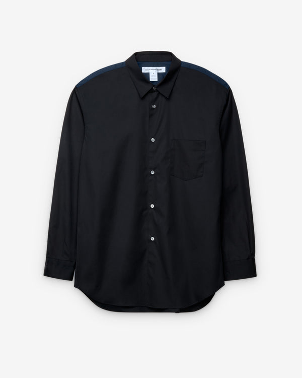 CDG Shirt Forever - Men's Regular Fit Poplin Shirt - (Black/Navy)
