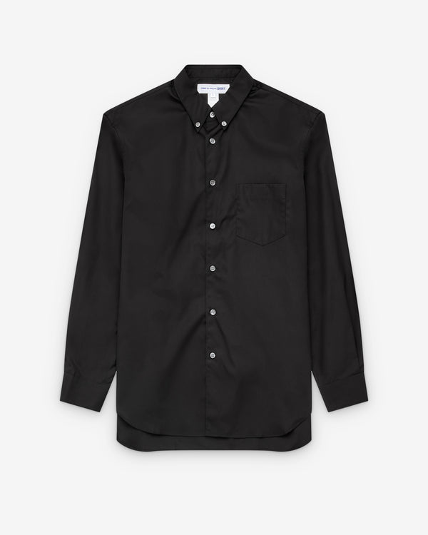 CDG Shirt Forever - Men's Slim Fit Button-Down Cotton Shirt - (Black)