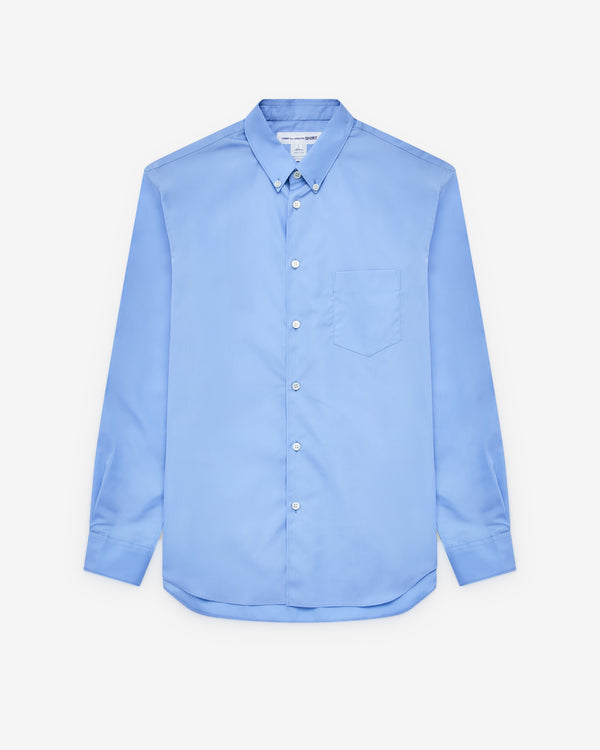 CDG Shirt Forever - Men's Slim Fit Button-Down Cotton Shirt - (Blue)