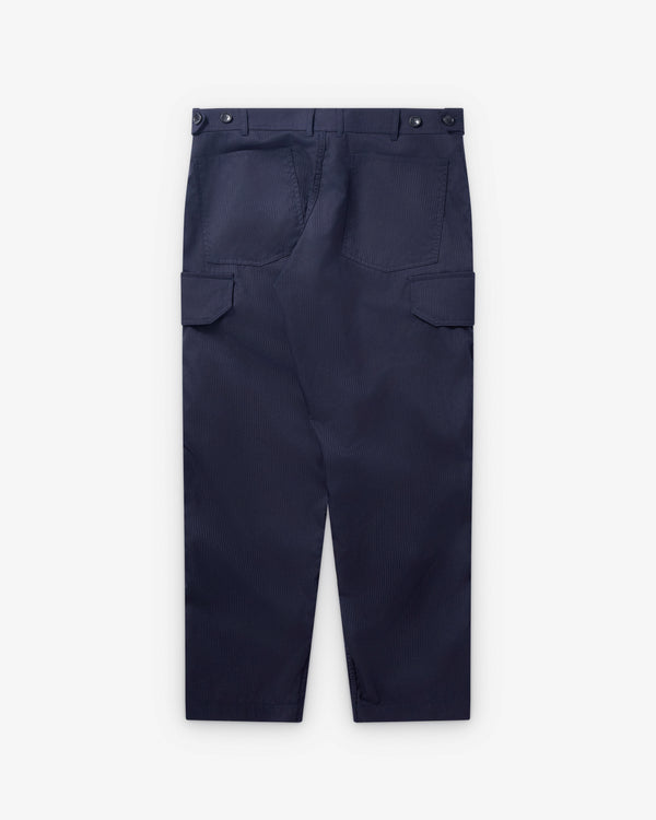 CDG Shirt - Men's Herringbone Cargo Trousers - (Navy)