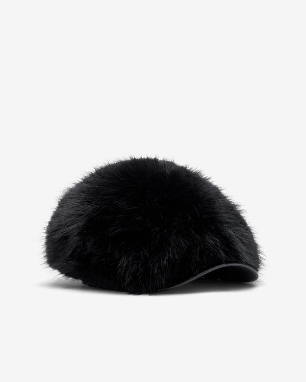 CDG Shirt - Men's Faux Fur Gavroche Hat - (Black)