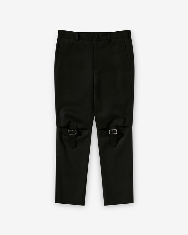 Black Comme Des Garçons - Buckle Detail Trousers - (Black)