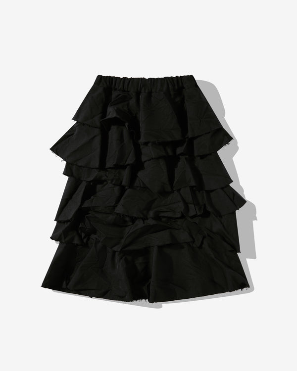 Black Comme Des Garçons - Panelled Split Side Seam Skirt - (Black)