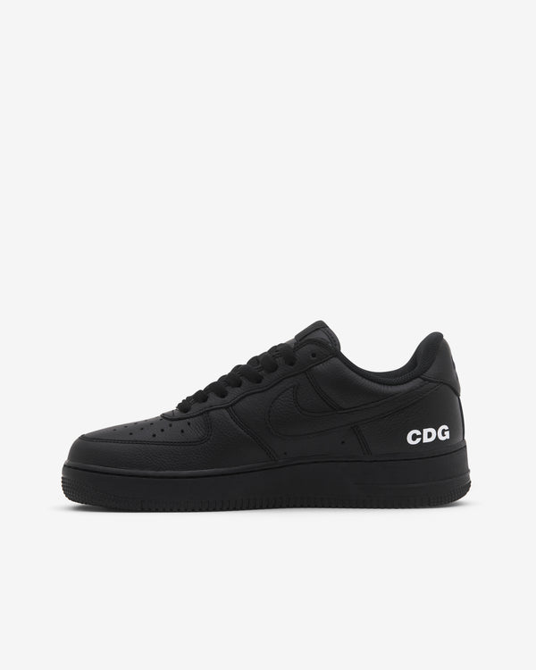 Black Comme des Garçons - Nike Men's Air Force 1 Low Retro Sneakers - (Black)