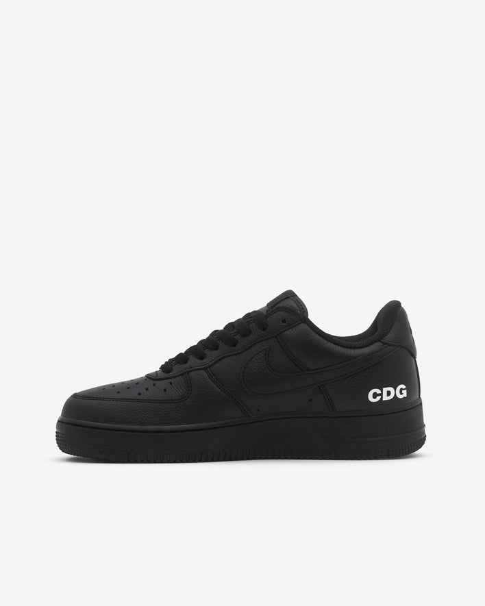 Black Comme des Garçons: Nike Men's Air Force 1 Low Retro Sneakers ...