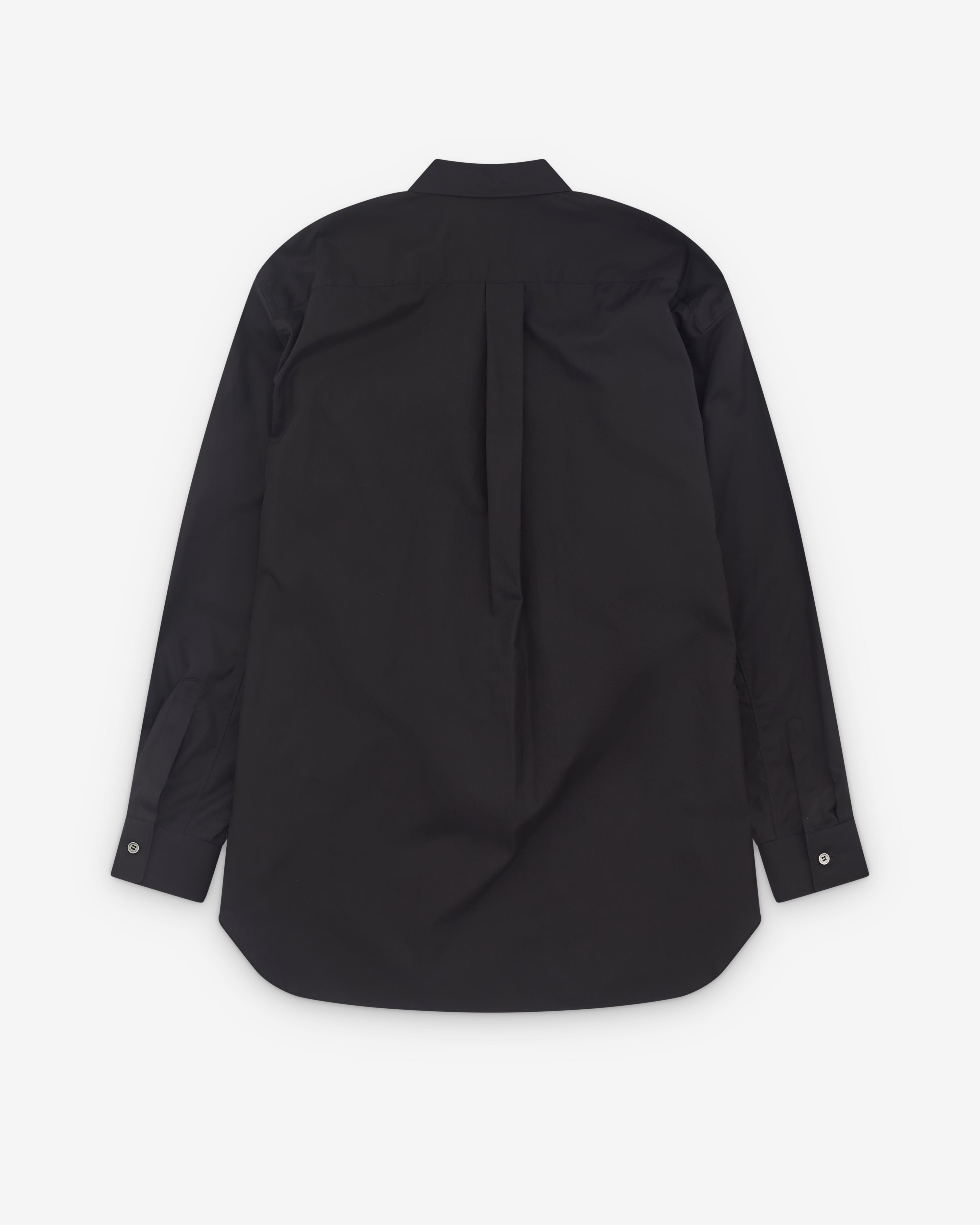 Black Comme des Garçons: Double Buckle Shirt (Black) | DSMNY E-SHOP