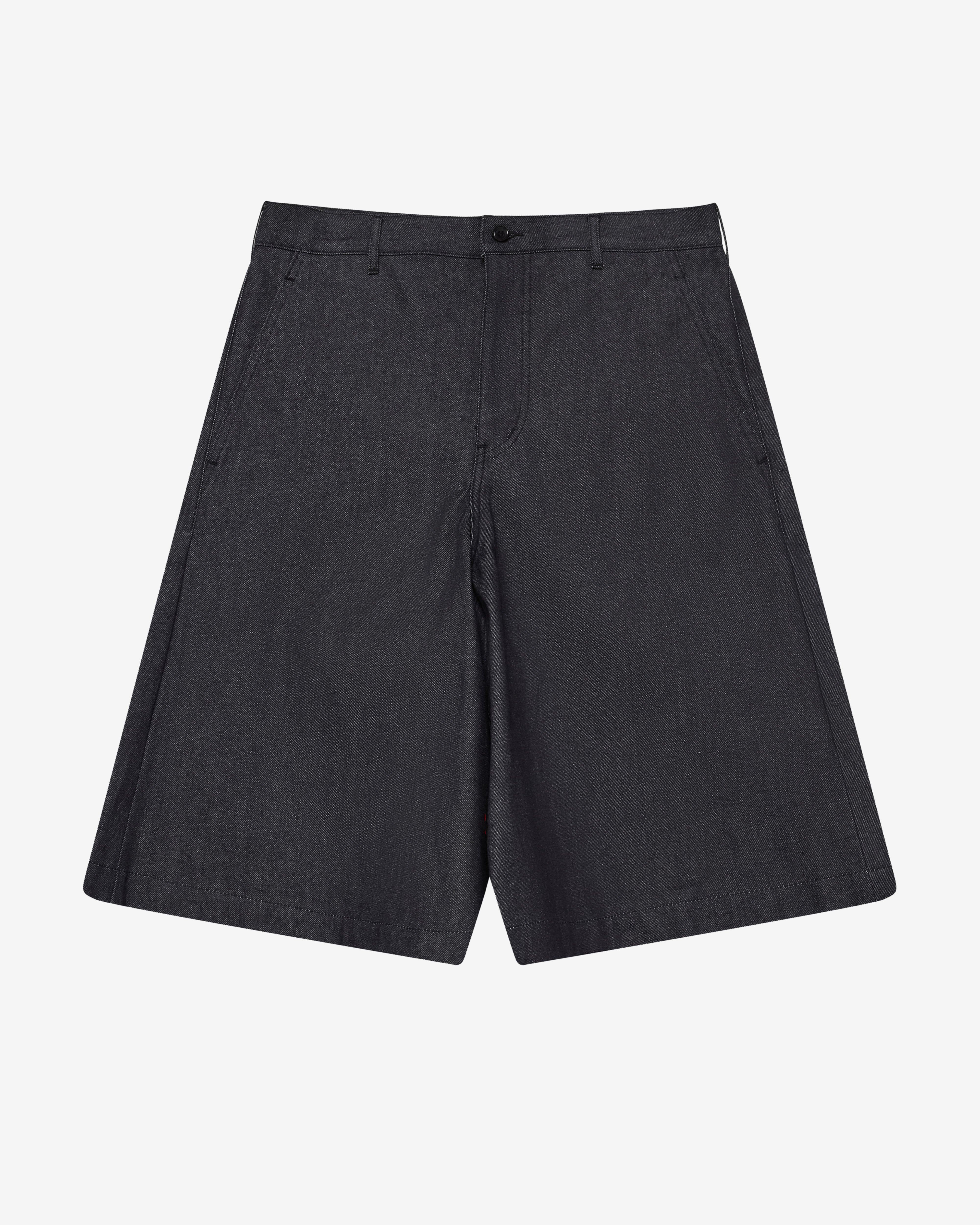 Black Comme des Garçons: Denim Long Shorts (Indigo) | DSMNY E-SHOP
