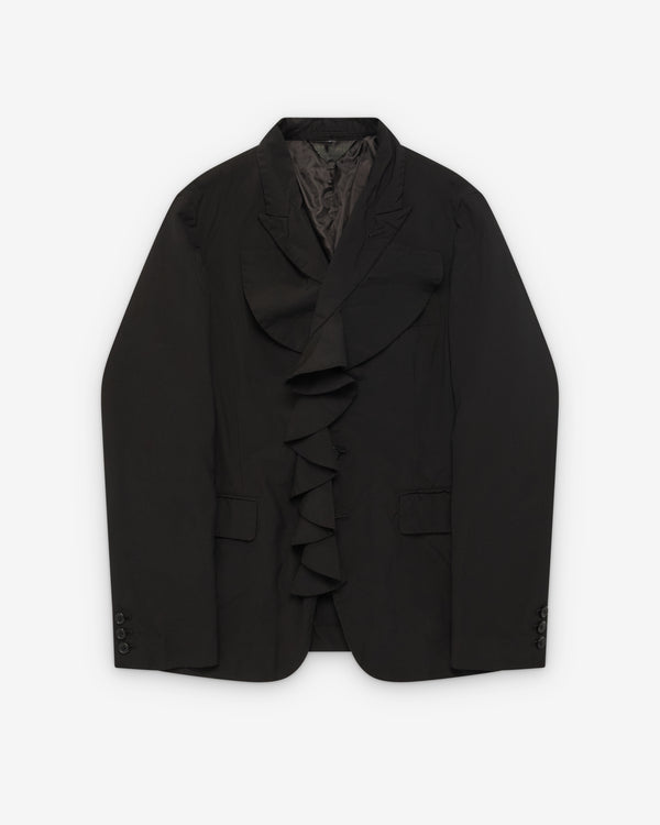 Black Comme des Garçons - Ruffle Blazer - (Black)