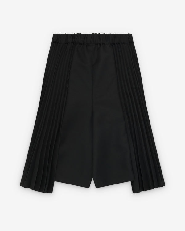Black Comme des Garçons - Cropped Pleated Trousers - (Black)