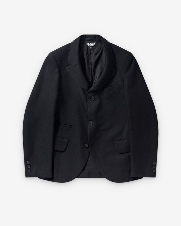 Black Comme des Garçons - Wool Kersey Blazer - (Black)