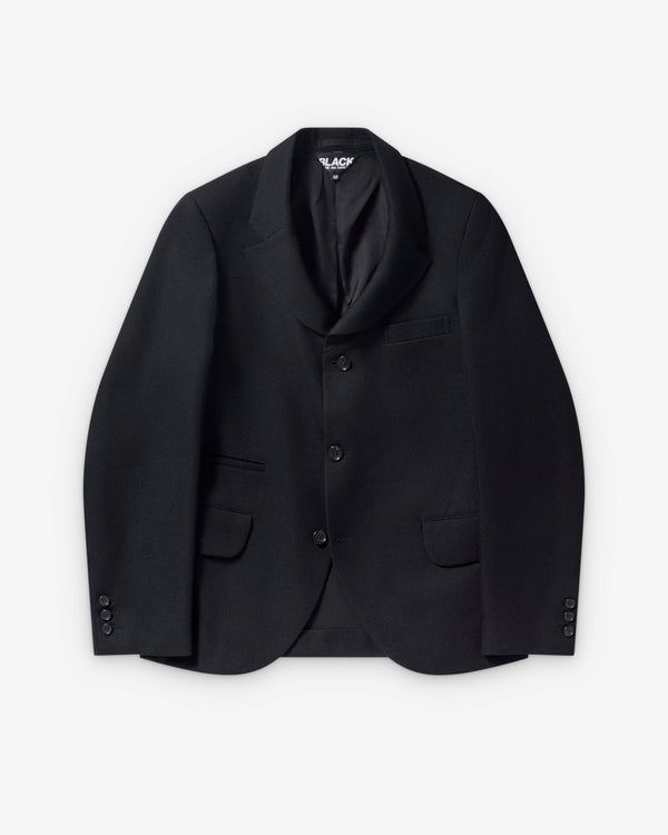 Black Comme des Garçons - Wool Kersey Blazer - (Black)