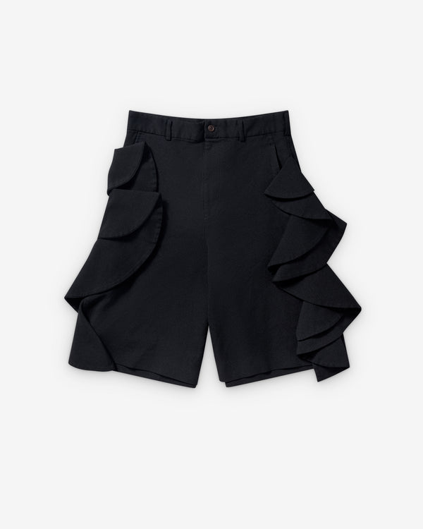 Black Comme des Garçons - Ruffle Shorts - (Black)