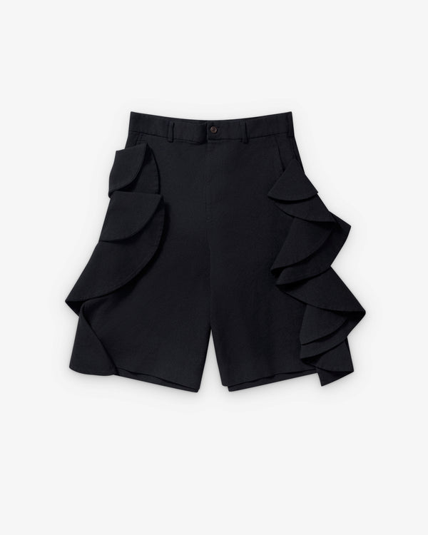 Black Comme des Garçons - Ruffle Shorts - (Black)