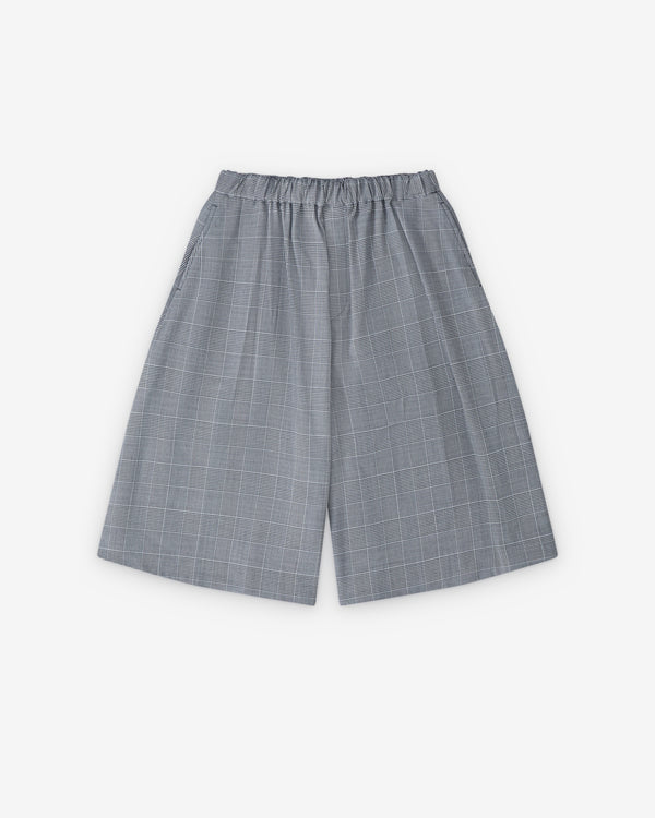 Black Comme des Garçons - Glen Check Shorts - (Black/White)