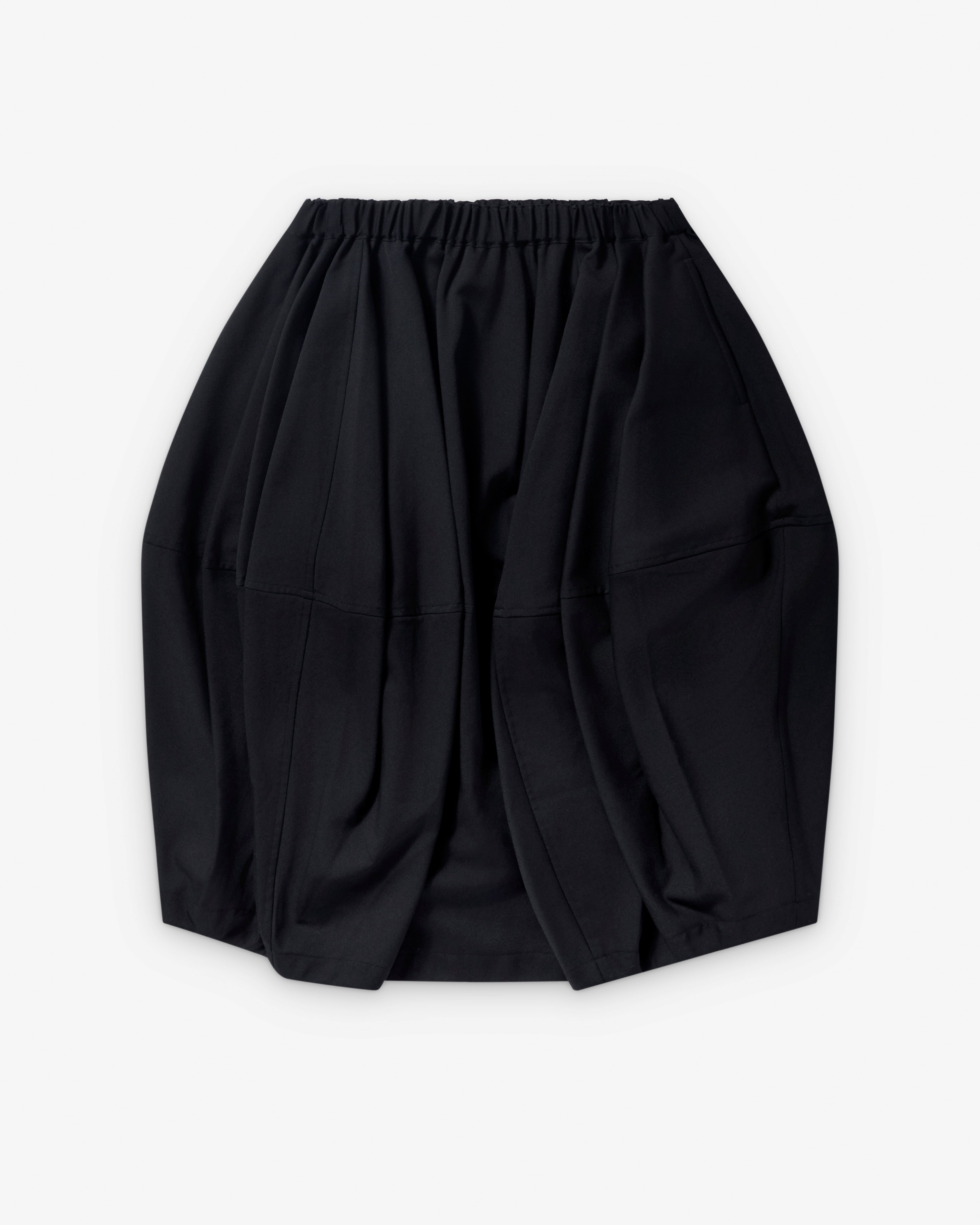 Black Comme des Garçons: Panelled Skirt (Black) | DSMNY E-SHOP