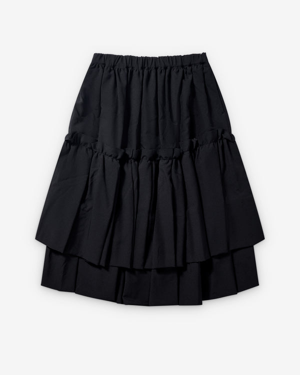 Black Comme des Garçons - Tiered Panelled Skirt - (Black)